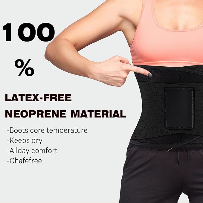 VENUZOR Waist Trainer Belt for Women - Waist Cincher Trimmer - Slimming Body Shaper Belt - Sport Girdle Belt (UP Graded)