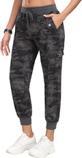 MoFiz Women's Outdoor Cargo Pants Lightweight Joggers Elastic Waist Athletic Hiking Sweatpants Casual Travel Pant with Pocket