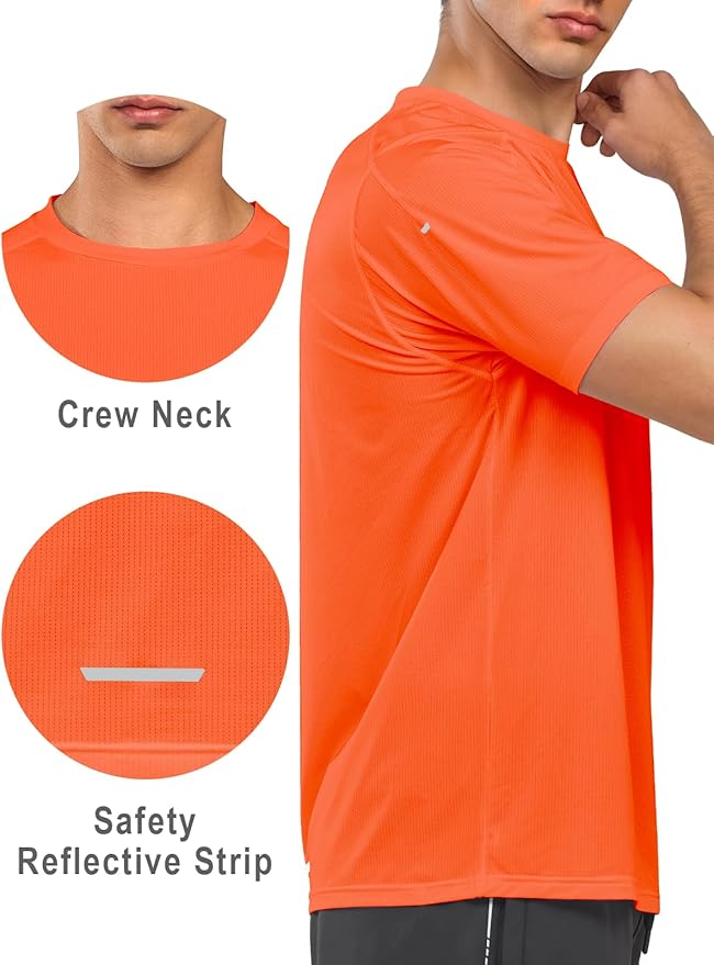 NORTHYARD Men's Athletic Running T-Shirts Quick Dry Workout Shirts Short-Sleeve Sports Gym Tee Tops Performance Activewear
