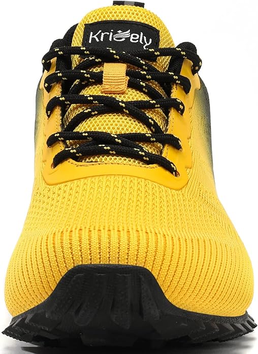 Kricely Men's Trail Running Shoes Fashion Walking Hiking Sneakers for Men Tennis Cross Training Shoe Outdoor Snearker Mens Casual Workout Footwear