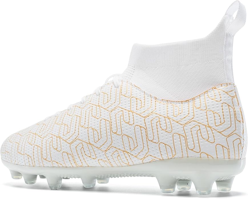 Kids Soccer Cleats Boys Youth Firm Groud Cleats for Girls High Top Trainning Football Shoes AG/FG