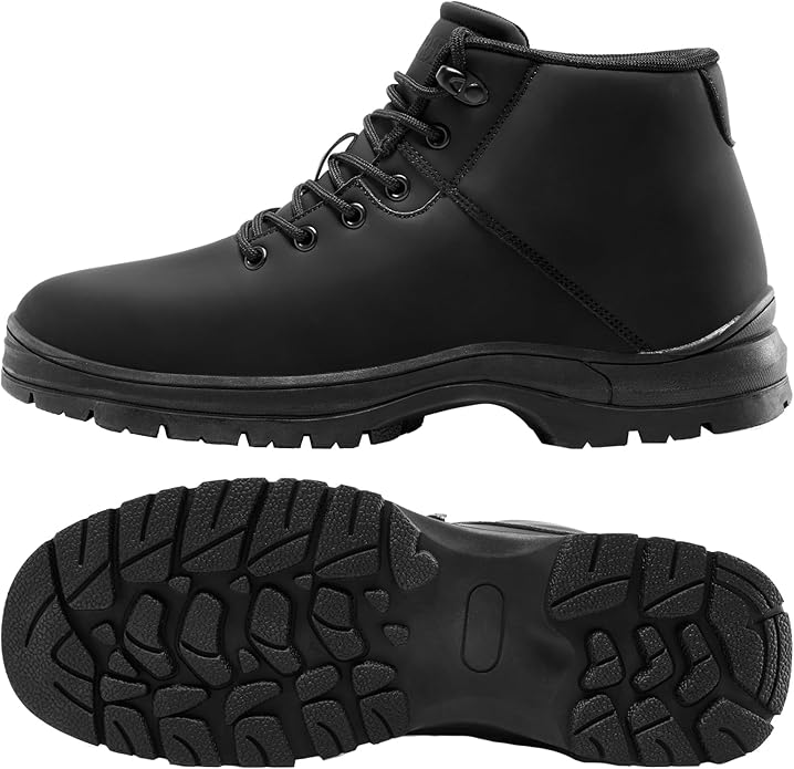 Mens Lightweight Hiking Boots Water Resistant Mid Ankle Work Casual Hiker Trekking Outdoor Boots Anti Slip Hiking Shoes