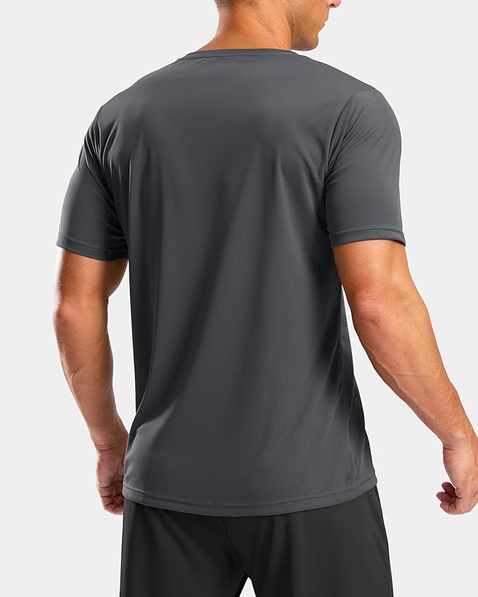G Gradual Men's Workout Shirts Quick Dry Athletic Running T-Shirts Lightweight Moisture Wicking Short Sleeve Sports Gym Tops