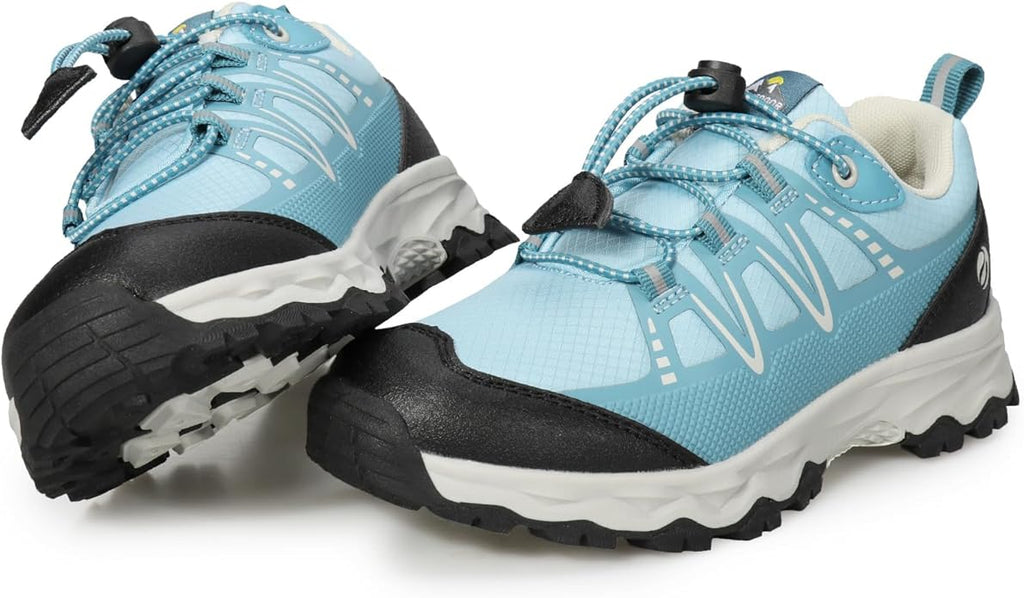 UOVO Boys Girls Hiking Shoes Kids Waterproof Running Trail Fashion Sneakers Breathable Lightweight Non-Slip Outdoor Walking Sports Shoe(Little/Big Kids)