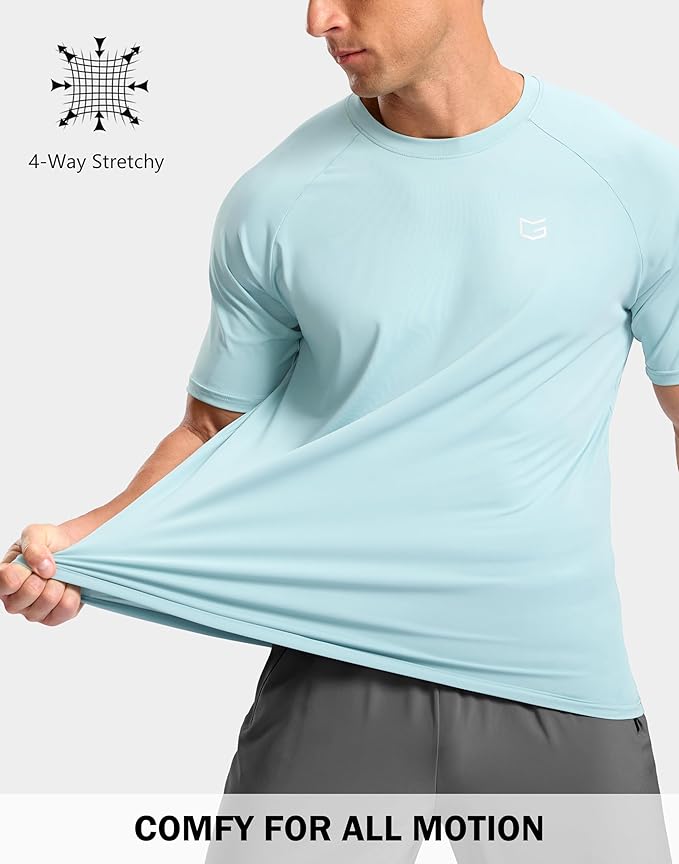 G Gradual Men's Workout Athletic T-Shirts Moisture Wicking Cooling Running Shirts Short Sleeve Performance Tee for Gym Tennis