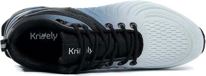 Kricely Men's Walking Shoes Breathable Lightweight Fashion Sneakers Non Slip Sport Gym Jogging Trail Running Shoes