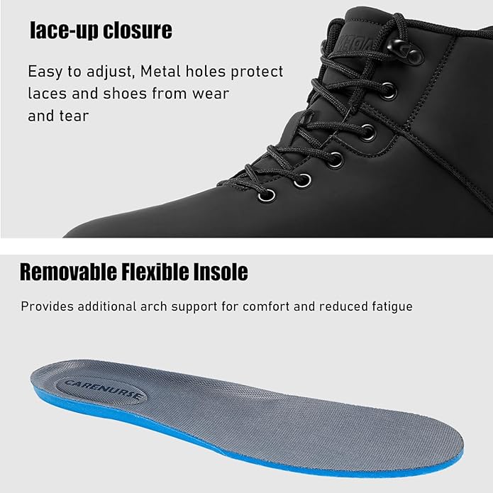 Mens Lightweight Hiking Boots Water Resistant Mid Ankle Work Casual Hiker Trekking Outdoor Boots Anti Slip Hiking Shoes