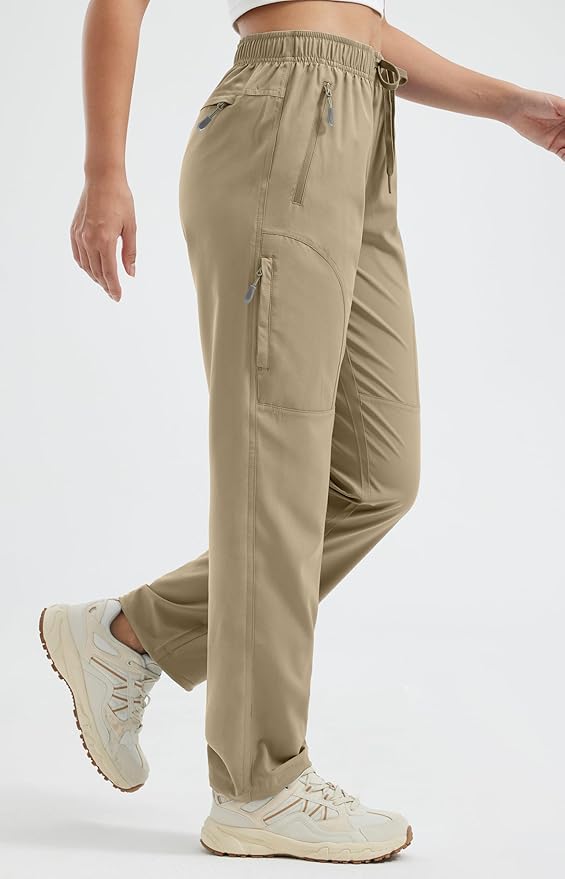 Libin Women's Hiking Pants Lightweight Quick Dry Cargo Pants Casual Safari Work Travel Clothes Petite/Regular/Tall