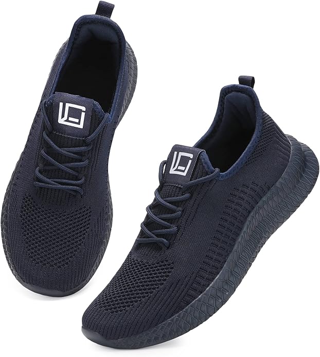 LCGJR Men's Running Shoes Ultra Lightweight Breathable Comfortable Walking Shoes Casual Fashion Sneakers Mesh Workout Shoes
