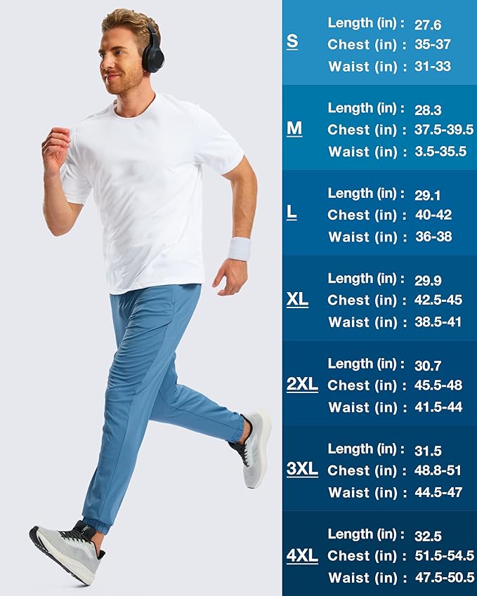 G Gradual Men's Workout Shirts Quick Dry Athletic Running T-Shirts Lightweight Moisture Wicking Short Sleeve Sports Gym Tops