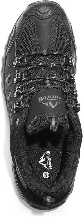 NORTIV 8 Men's Waterproof Hiking Shoes Leather Low-Top Hiking Shoes for Outdoor Trailing Trekking Camping Walking Quest