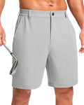 Pudolla Men's Casual Shorts 7"/9" Lightweight Golf Shorts with 3 Pockets Stretch Quick Dry Comfy Work Shorts