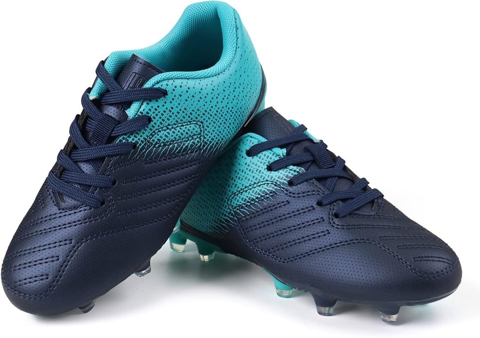 brooman Kids Soccer Cleats Boys Girls Athletic Outdoor Football Shoes