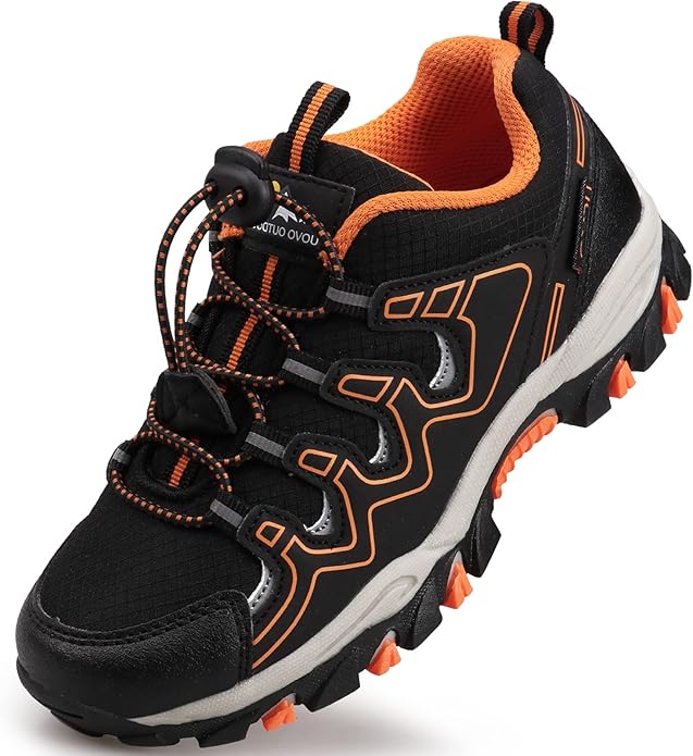 UOVO Boys Girls Kids Sneakers Hiking Running Outdoor Walking Tennis Shoes Waterproof Non Slip Fashion Sneakers(Little/Big Kids