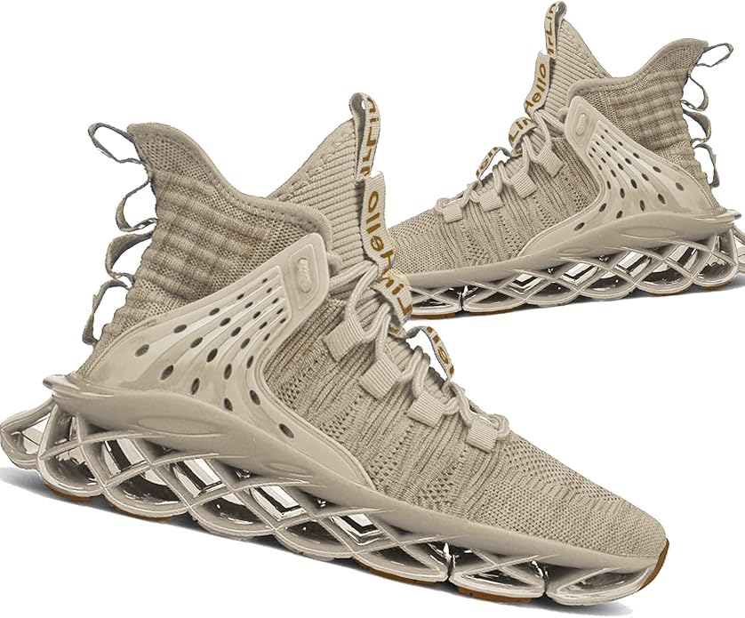 Hello MrLin Men's Running Shoes Non Slip Athletic Tennis Walking Blade Type Sneakers Hip Hop