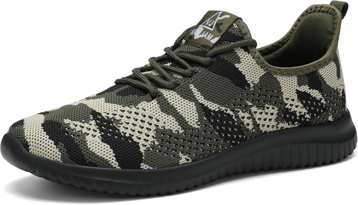 VAMJAM Men's Running Shoes Ultra Lightweight Breathable Walking Shoes Non Slip Athletic Fashion Sneakers Mesh Workout Casual Sports Shoes