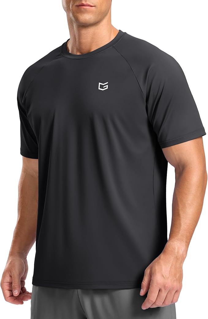 G Gradual Men's Workout Athletic T-Shirts Moisture Wicking Cooling Running Shirts Short Sleeve Performance Tee for Gym Tennis