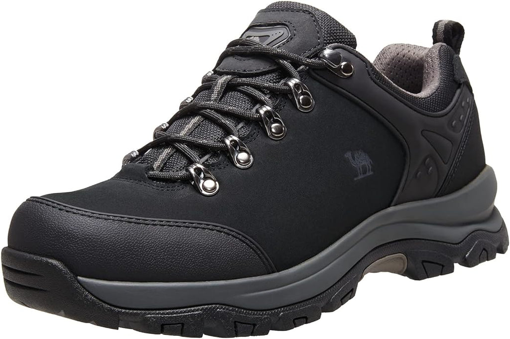 CAMEL CROWN Hiking Shoes Men Trekking Shoe Low Top Outdoor Walking Waterproof Leather Trail Sneakers