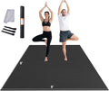 VEVOR Large Exercise Mat, Non Slip High Density Premium Yoga Mat, Exercise Yoga Mat for Men Women, Fitness & Exercise Mat with Bag & Carry Strap, for All Types of Home Yoga, Pilate & Floor Workout