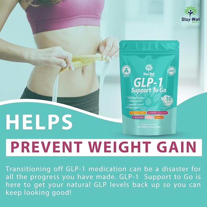 GLP-1 Supplement | Natural GLP-1 Production | GLP 1 Booster Drink Mix to Control Appetite and Cravings | Great Tasting Metabolic Support - Yerba Mate, Garcinia Cambogia, Berberine [Variety, 30ct]