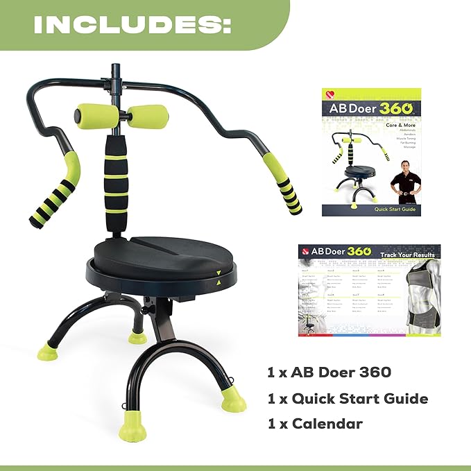 Ab Fitness Machine System Provides An Abdonimal And Muscle Activating Workout with Aerobics to Burn Calories and Workout