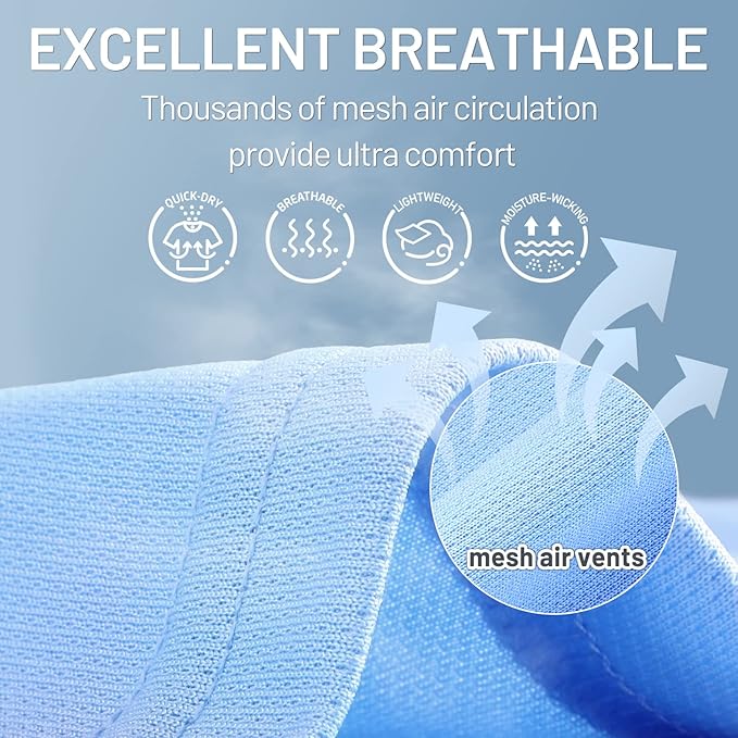 MIER Men's Quick Dry Workout Shirts Moisture Wicking Running Athletic Performance T-Shirts Recycled Polyester Top Tee