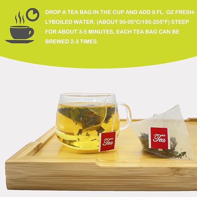Samcci - Senna Tea, 50 Teabags, 1.5g/bag - Senna Leaf Tea for Constipation -Digestive - Poop for Promoting Digestion - Colon Cleanse -Non-GMO - Caffeine-free