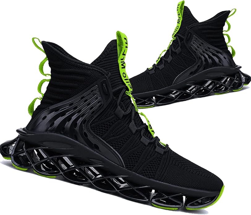 Hello MrLin Men's Running Shoes Non Slip Athletic Tennis Walking Blade Type Sneakers Hip Hop