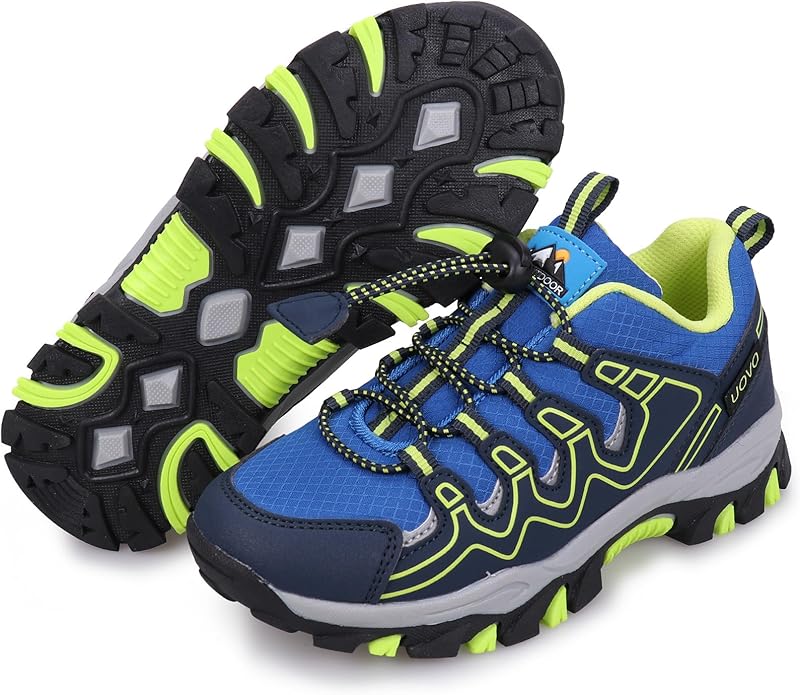 UOVO Boys Girls Kids Sneakers Hiking Running Outdoor Walking Tennis Shoes Waterproof Non Slip Fashion Sneakers(Little/Big Kids