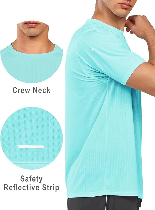 NORTHYARD Men's Athletic Running T-Shirts Quick Dry Workout Shirts Short-Sleeve Sports Gym Tee Tops Performance Activewear