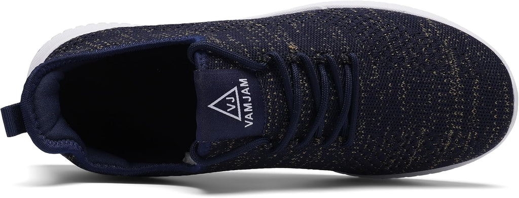 VAMJAM Men's Running Shoes Ultra Lightweight Breathable Walking Shoes Non Slip Athletic Fashion Sneakers Mesh Workout Casual Sports Shoes