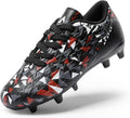 DREAM PAIRS Boys Girls Soccer Cleats Youth Firm Groud Athletic Outdoor Trainning Football Shoes for Little/Big Kid