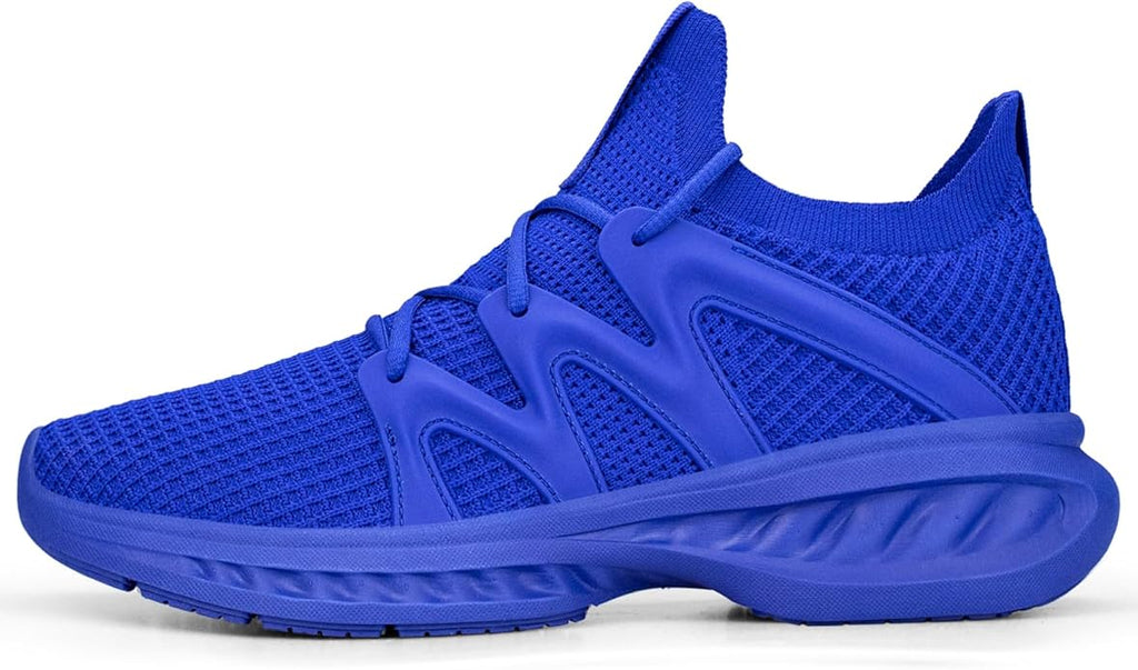 Pujcs Men's Slip on Walking Shoes Lightweight Breathable Non Slip Running Shoes Athletic Gym Tennis Shoes Sneakers for Men