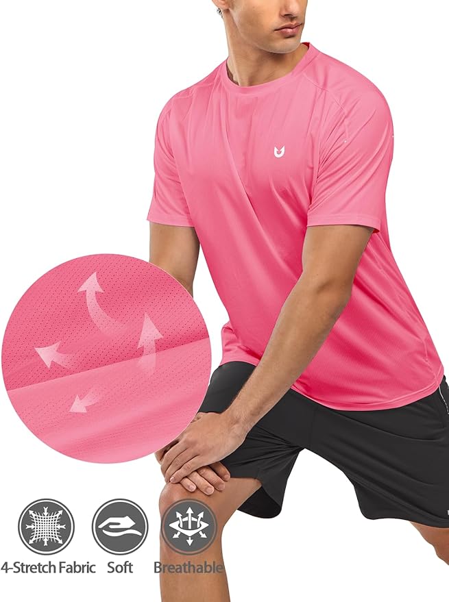 NORTHYARD Men's Athletic Running T-Shirts Quick Dry Workout Shirts Short-Sleeve Sports Gym Tee Tops Performance Activewear