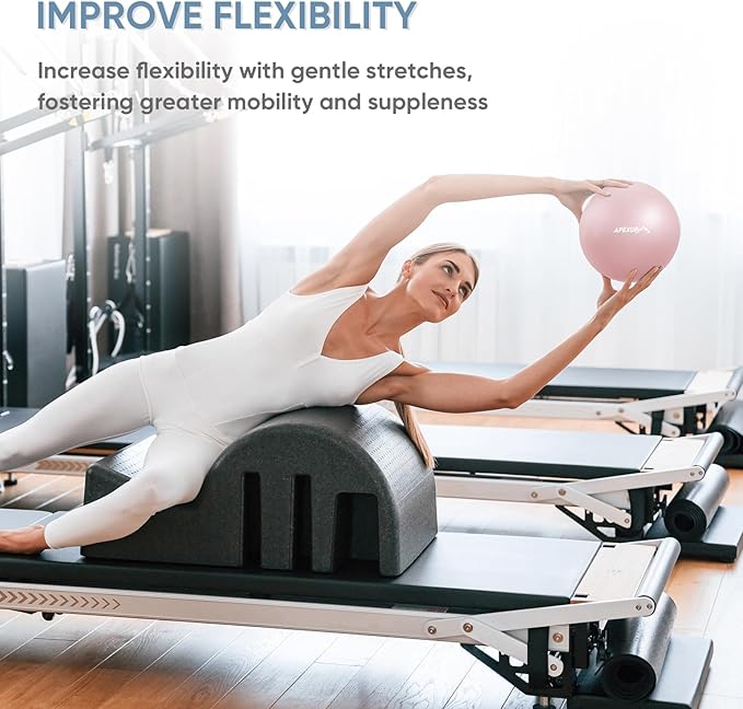 APEXUP Yoga & Pilates Ball - Anti Slip Heavy Duty Gym Ball for Fitness, Balance & Core Workout