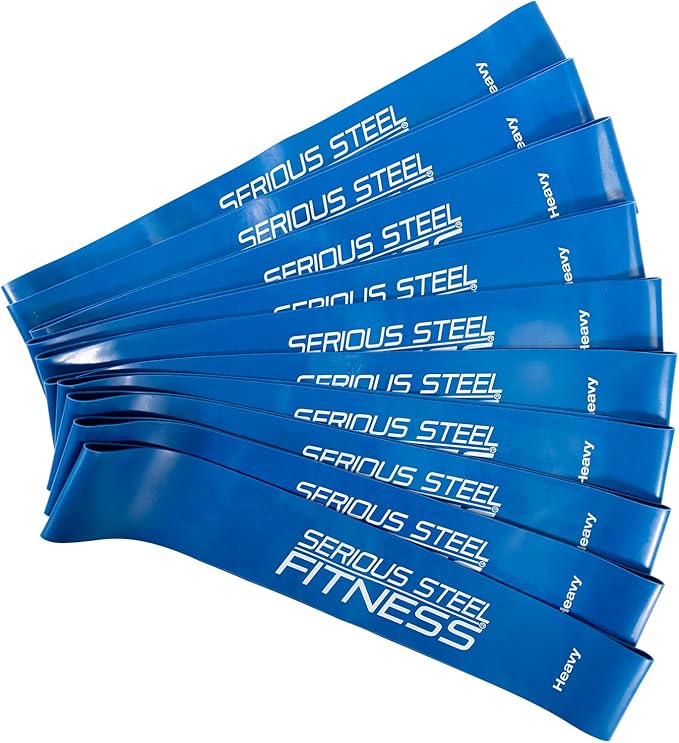 Serious Steel Fitness Mini Resistance Loop Bands | Rehab and Prehab Stretch Bands | 12" Exercise Workout Bands (Sets of 5 Pack and Sets of 10 Pack Trainer Options Available!)
