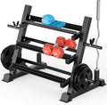 YOLEO Dumbbell Rack - 3 Tier & 5 Tier Compact Weight Rack for Dumbbell, Kettlebell, Barbell, Heavy Duty Weight Storage Organizer, Space-Saving Dumbbell Storage Stand Holder for Home Gym - 1100LBS Capacity (Rack Only)