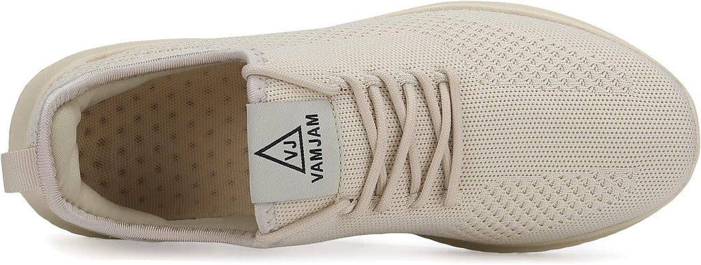 VAMJAM Men's Running Shoes Ultra Lightweight Breathable Walking Shoes Non Slip Athletic Fashion Sneakers Mesh Workout Casual Sports Shoes