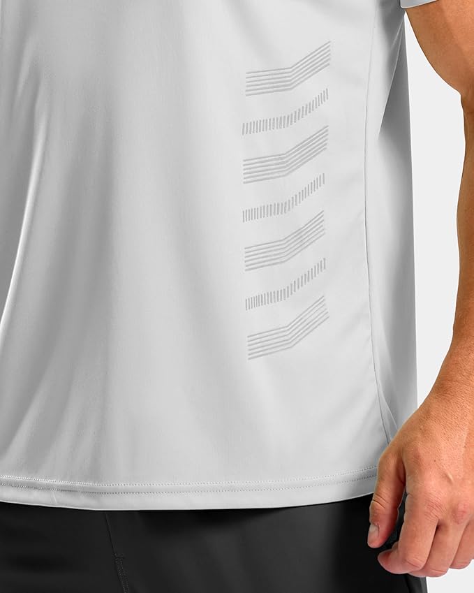 G Gradual Men's Workout Shirts Quick Dry Athletic Running T-Shirts Lightweight Moisture Wicking Short Sleeve Sports Gym Tops