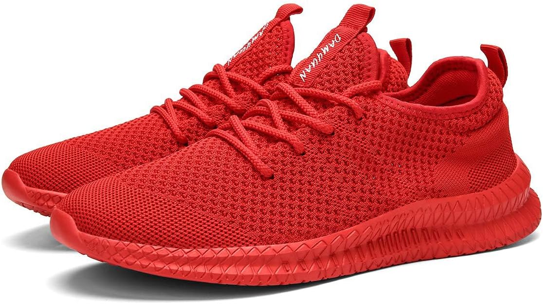 FUJEAK Men Running Shoes Men Casual Breathable Walking Shoes Sport Athletic Sneakers Gym Tennis Slip On Comfortable Lightweight Shoes