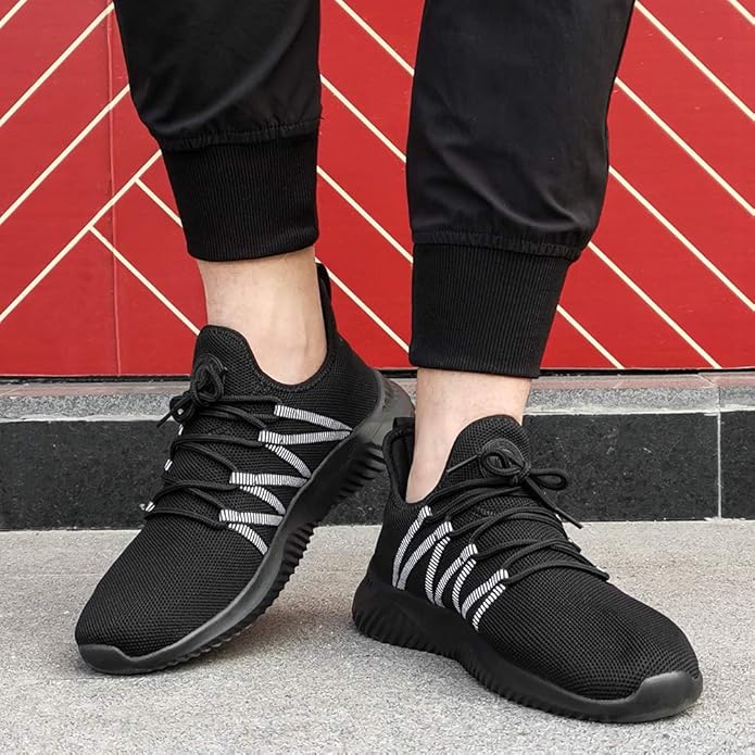 Feethit Mens Slip On Running Shoes Breathable Lightweight Comfortable Fashion Non Slip Sneakers for Men