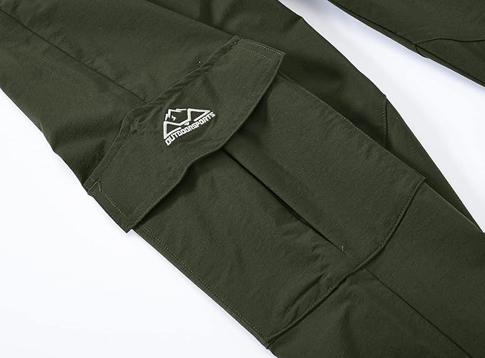 YSENTO Women's Hiking Pants Lightweight Stretch Quick Drying UPF 50 Camping Travel Work Cargo Pants 6 Pockets