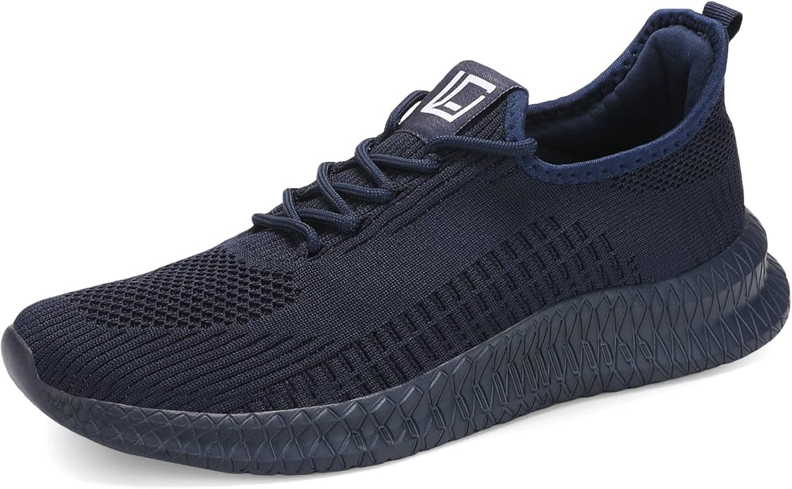 LCGJR Men's Running Shoes Ultra Lightweight Breathable Comfortable Walking Shoes Casual Fashion Sneakers Mesh Workout Shoes