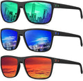 KALIYADI Polarized Sunglasses for Men, Lightweight Sun Glasses with UV Protection for Driving Fishing Golf