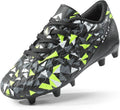 DREAM PAIRS Boys Girls Soccer Cleats Youth Firm Groud Athletic Outdoor Trainning Football Shoes for Little/Big Kid