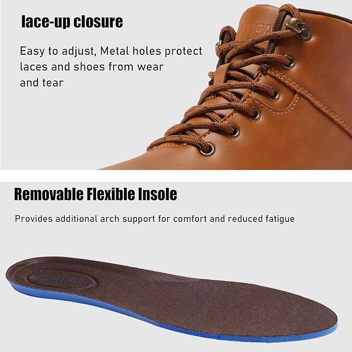 Mens Lightweight Hiking Boots Water Resistant Mid Ankle Work Casual Hiker Trekking Outdoor Boots Anti Slip Hiking Shoes
