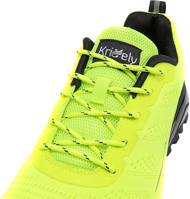 Kricely Men's Trail Running Shoes Fashion Walking Hiking Sneakers for Men Tennis Cross Training Shoe Outdoor Snearker Mens Casual Workout Footwear