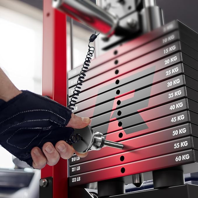 RitFit M1 & M1 Pro Smith Machine with Cable Crossover System, Multi-Function Squat Rack Power Cage for Home Gym, Power Rack and Packages