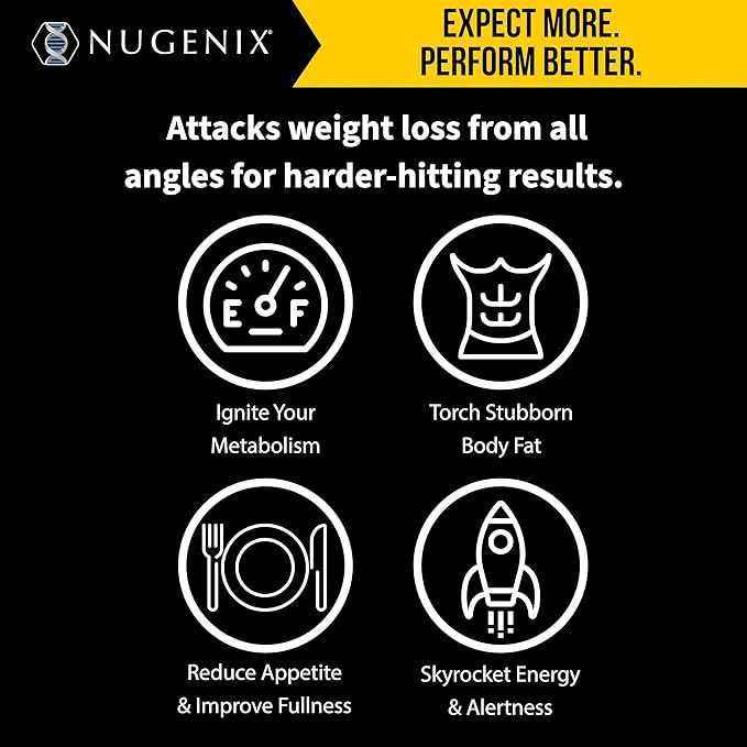 Nugenix Thermo-X: Thermogenic Fat Burner Supplement for Men, Extreme Metabolic Accelerator, 60 Count