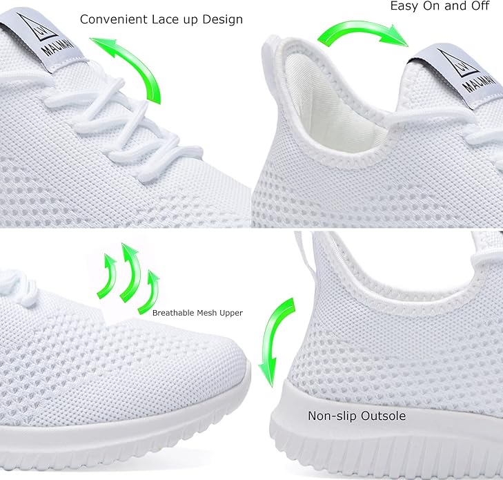 VAMJAM Men's Running Shoes Ultra Lightweight Breathable Walking Shoes Non Slip Athletic Fashion Sneakers Mesh Workout Casual Sports Shoes